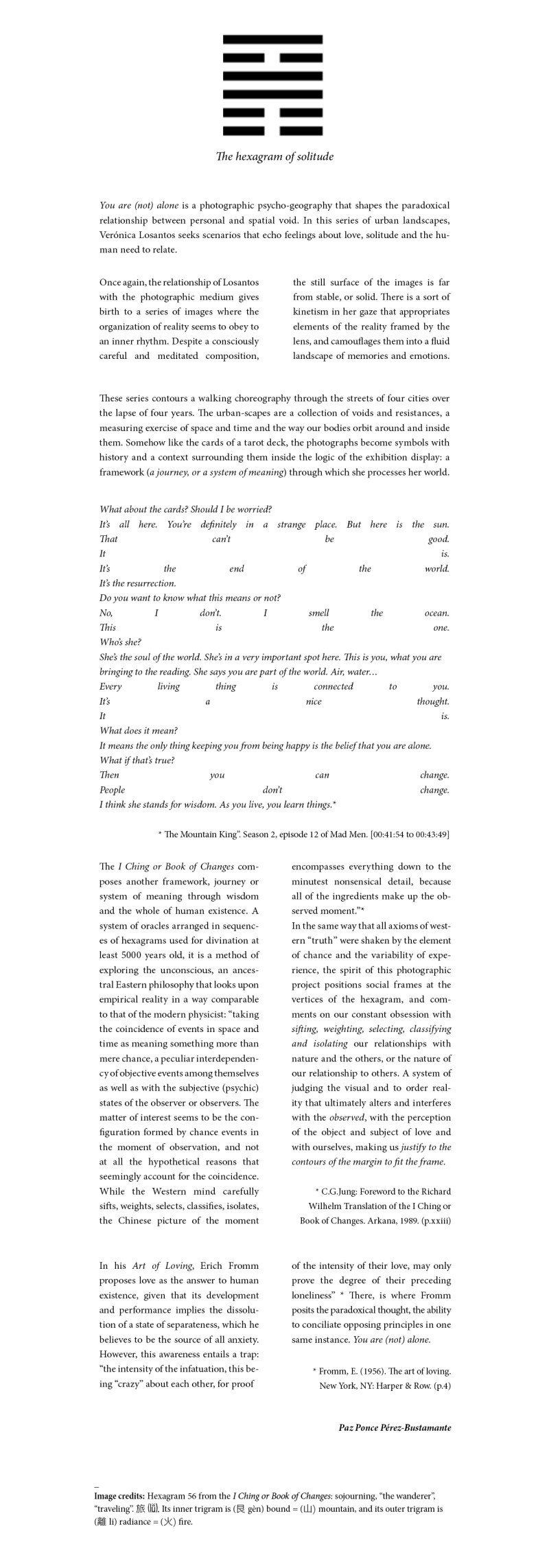 the hexagram of solitude